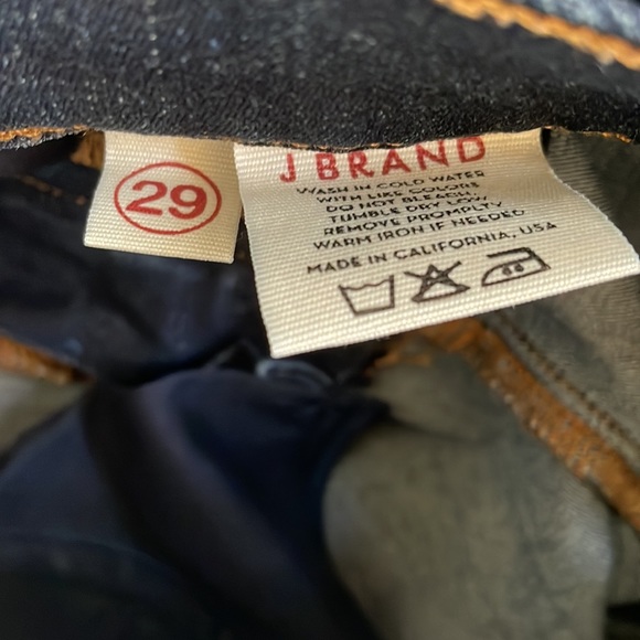 J Brand Dark Wash Starless Skinny Mid Rise Cropped Denim, size 29 - Picture 8 of 11